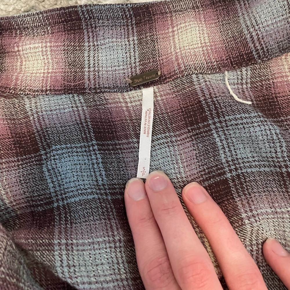 Free people before I let you go plaid romper - Picture 3 of 3
